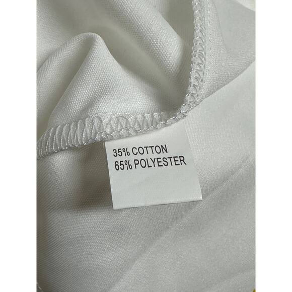 CBR Pants Womens Large White‎ Sheer Thin Cotton Blend Side Zip Minimalist Casual - Picture 9 of 13